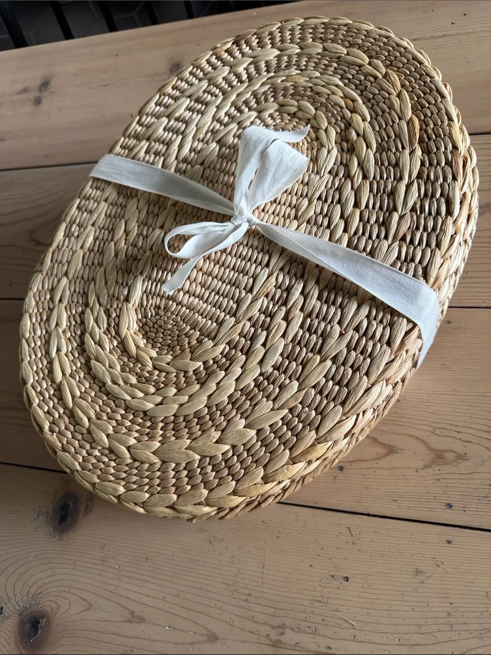 Crate&Barrel handwoven oval
